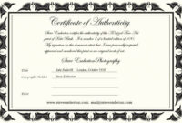 Pin On Printable Chart And Graph Template within Awesome Photography Certificate Of Authenticity Template