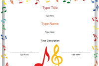 Pinadriane Gray On Music Education Ideas! | Certificate Templates intended for Piano Certificate Template Free Printable