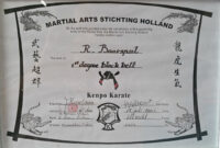 Pindouglas E Hamilton On Martial Art Certificate Around The World regarding New Karate Certificate Template