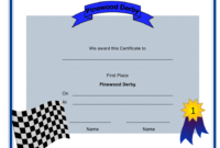 Pinewood Derby First Place Certificate Template Download Printable Pdf throughout First Place Award Certificate Template
