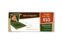 Pizza Pizzeria Restaurant Gift Certificate Template – Word & Publisher throughout Free Gift Certificate Template Publisher