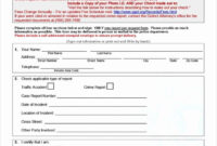 Police Accident Report Form Luxury 24 Printable Police Report Templates regarding Police Statement Form Template
