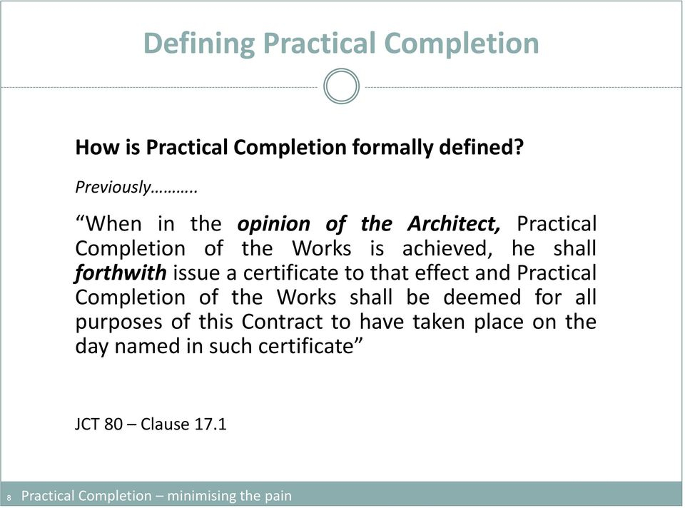 Practical Completion Certificate Template Jct (3) - Templates Example in Practical Completion Certificate Template Jct