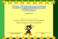 Pre K Diploma Certificate Editable - 10+ Great Templates regarding Awesome Student Council Certificate Template 8 Ideas Free