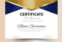 Premium Vector | Certificate Template Design A4 Size regarding Certificate Template Size