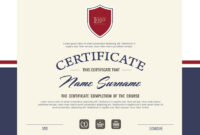 Premium Vector | Certificate Template With Clean And Modern Pattern within Qualification Certificate Template
