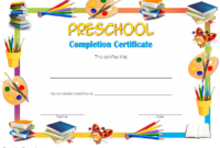 Preschool Graduation Certificate Editable Free (Version 3) | Graduation within Awesome Graduation Certificate Template Word