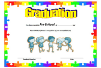 Fascinating Preschool Graduation Certificate Free Printable