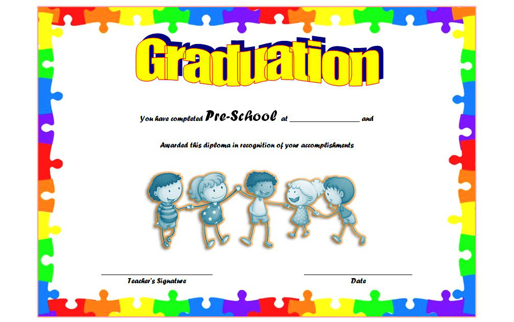 Preschool Graduation Certificate : Preschool Diploma | Preschool intended for Fascinating Preschool Graduation Certificate Free Printable