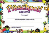 Preschool Graduation Certificate Template Free (2) – Templates Example with Preschool Graduation Certificate Template Free