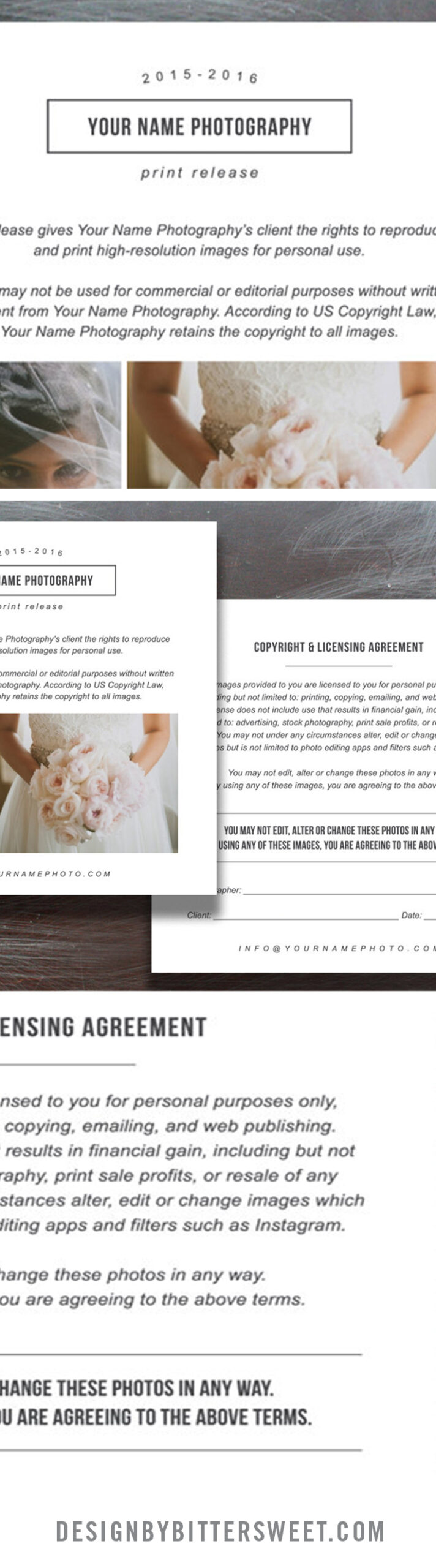 Print Release Templates - Photo Marketing - Copyright Agreement For within Photography Copyright Statement Template