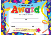 Printable Achievement Certificates Kids | Hard Worker Achievement intended for Awesome Scholarship Certificate Template