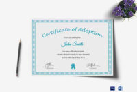 Printable Adoption Certificate Template Within Blank Adoption within Blank Adoption Certificate Template