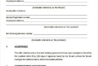 Printable Blank Lease Agreement Form – 19+ Free Word, Pdf Documents for Home Rental Agreement Contract