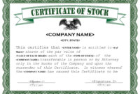 Printable Editable Stock Certificate Template Doc - Withcatalonia with Free Stock Certificate Template Download