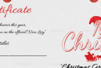 Printable Merry Christmas Gift Certificate Template In Adobe Photoshop inside Fresh Gift Certificate Template Photoshop