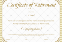Printable Retirement Certificate For Teacher - Gct throughout Retirement Certificate Templates