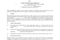 Producer Agreement For Tv Series | Legal Forms And Business Templates in Fresh Film Production Agreement Contract Template