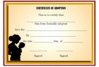 Professional Child Adoption Certificate Template Editable inside Fantastic Child Adoption Certificate Template Editable