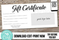 Professional Free Editable Wedding Gift Certificate Template In 2022 within Free Editable Wedding Gift Certificate Template