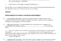 Property Management Agreement | Templates At Allbusinesstemplates regarding Simple Property Manager Contract Agreement