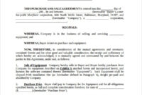 Purchase Agreement Template | Free Agreement Templates with regard to Purchasing Contract Template