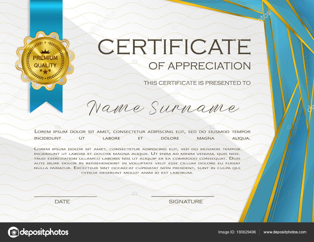 Qualification Certificate Appreciation Design Elegant Luxury Modern in Qualification Certificate Template