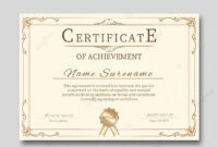 Qualification Certificate Template | Best Creative Template Design for Amazing Qualification Certificate Template