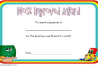 Quality Most Improved Student Certificate – Amazing Certificate for New Most Improved Student Certificate