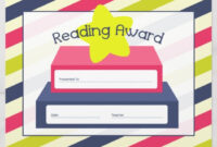 Reading Award Certificate – Stripes Book & Star | Zazzle | Reading intended for Star Reader Certificate Templates