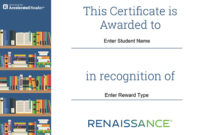 Reading Resources – Renaissance Australia pertaining to Accelerated Reader Certificate Templates