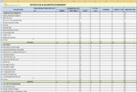 Residential Construction Estimating Spreadsheets Spreadsheet Cost inside Residential Cost Estimate Template