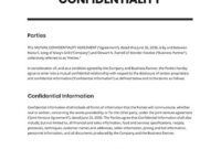 Restaurant Mutual Confidentiality Agreement Template - Google Docs inside Cell Phone Repair Contract Template