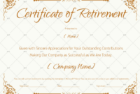 Retirement Certificate Template - Printable - Gct pertaining to Fantastic Retirement Certificate Template