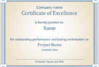 Reward An Employee'S Outstanding Performance With This Accessible Award within Fresh Word 2013 Certificate Template