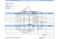 Roofing Contractor Invoice Template Word | Excel | Pdf Free Download with Window Installation Contract Template