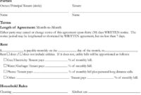 Room Rental Agreement Download Free Printable Rental Legal Form regarding Room Rental Agreement Contract