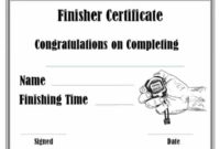 Running Certificate Templates Free &amp;amp; Customizable intended for Finisher Certificate Templates
