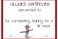 Running Certificate Templates Free & Customizable with Running Certificates Templates Free