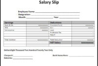 Salary Slip Formate - Yahoo Image Search Results | Word Template inside End User Statement Template