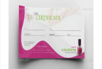 Salon Gift Certificate Template - 9+ Free Pdf, Psd, Ai, Vector Format within Awesome Nail Salon Gift Certificate