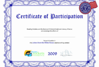 Sample Certificate Of Participation Template - Calep Inside Sample intended for Sample Certificate Of Participation Template