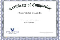 Sample-Course-Completion-Blank-Excellence-Certificate-Of-Completion for Awesome Completion Certificate Editable