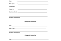 Sample Form For New Hire Rate Of Pay Printable Pdf Download in Fresh Employee Salary Contract Template