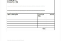 Sample Receipt For Services Rendered – Flilpfloppinthrough for Statement Of Services Rendered Template
