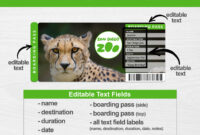 San Diego Zoo Reveal Tickets Printable Surprise San Diego Zoo – Etsy with regard to Free Zoo Gift Certificate Templates Free Download