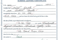 School Leaving Certificate | School Leaving Certificate, Certificate throughout Farewell Certificate Template