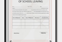 School Leaving Certificate Template throughout Fantastic Farewell Certificate Template