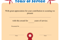 Scouting Years Of Service Award Certificate Template Download Printable with regard to Fresh Community Service Certificate Template Free Ideas