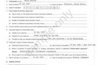See Sample Bi-529 Form. - South Africa With South African Birth throughout South African Birth Certificate Template